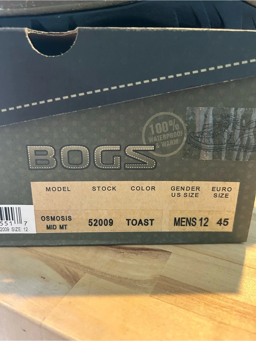 Bogs Men's Brown and Black Waterproof Hiking Boots